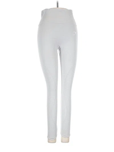 Pre-owned Gymshark Active Pants In Silver