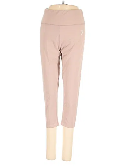 Pre-owned Gymshark Active Pants In Tan