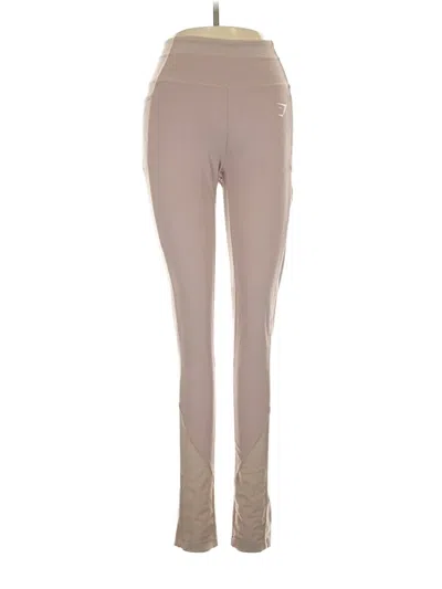 Pre-owned Gymshark Active Pants In Tan