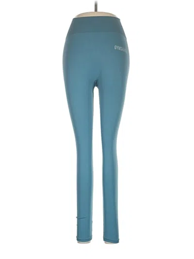 Pre-owned Gymshark Active Pants In Teal