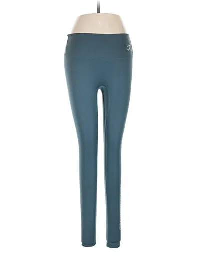Pre-owned Gymshark Active Pants In Teal