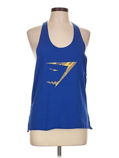 Pre-owned Gymshark Active Tank Top In Blue