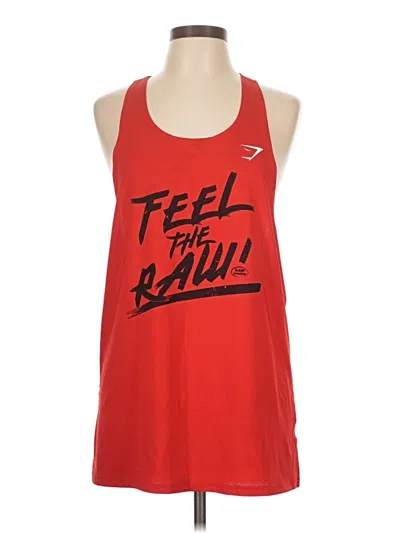 Pre-owned Gymshark Active Tank Top In Red