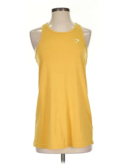Pre-owned Gymshark Active Tank Top In Yellow