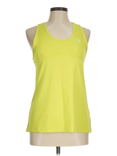 Pre-owned Gymshark Active Tank Top In Yellow