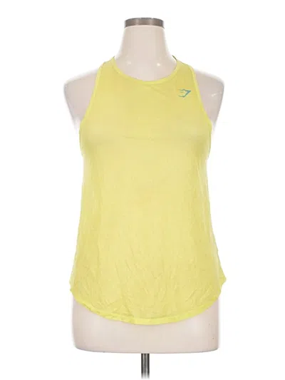Pre-owned Gymshark Active Tank Top In Yellow