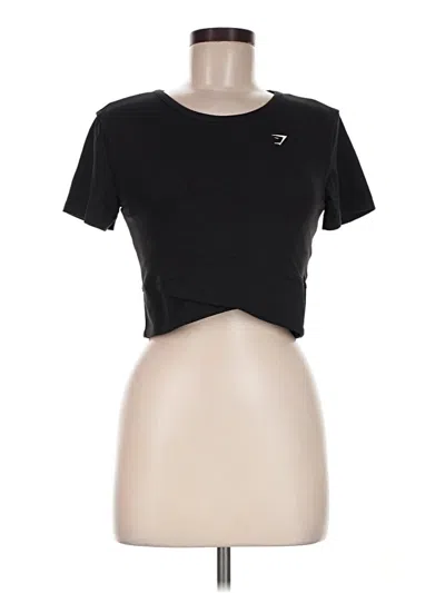 Pre-owned Gymshark Active T-shirt In Black