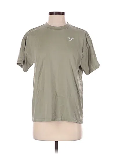 Pre-owned Gymshark Active T-shirt In Green