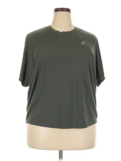 Pre-owned Gymshark Active T-shirt In Green