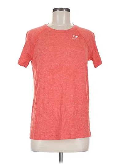 Pre-owned Gymshark Active T-shirt In Red