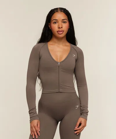 Gymshark Adapt Solid Jacket In Brown
