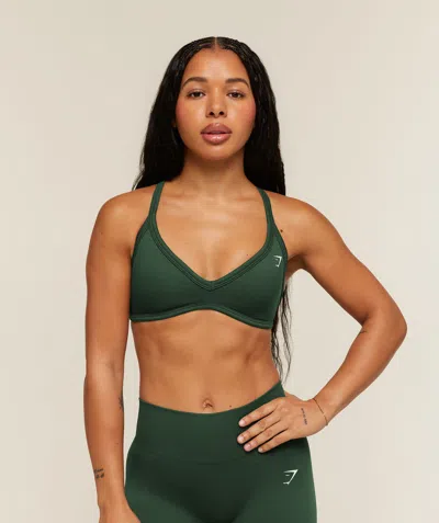 Gymshark Adapt Solid Sports Bra In Green