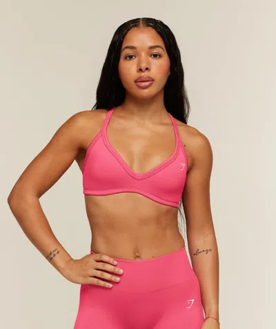 Gymshark Adapt Solid Sports Bra In Pink