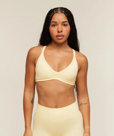 Gymshark Adapt Solid Sports Bra In Yellow