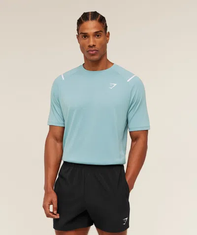 Gymshark Arrival Contrast T-shirt In Blue