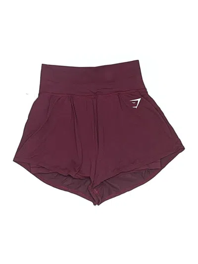 Pre-owned Gymshark Athletic Shorts In Burgundy