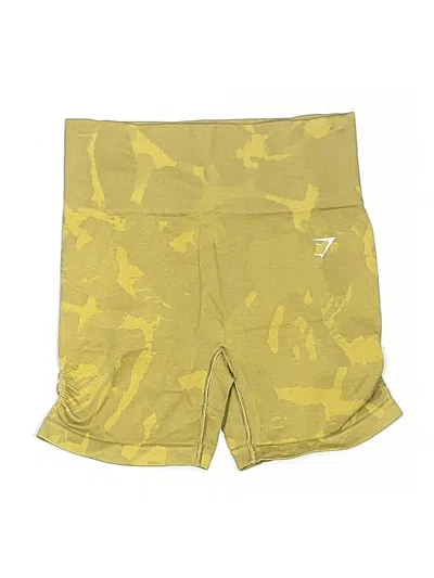 Pre-owned Gymshark Athletic Shorts In Gold