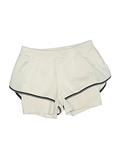 Pre-owned Gymshark Athletic Shorts In Ivory