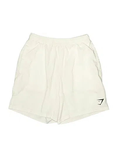 Pre-owned Gymshark Athletic Shorts In White