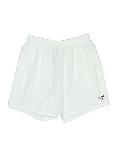 Pre-owned Gymshark Athletic Shorts In White