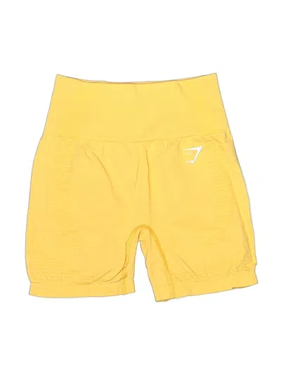 Pre-owned Gymshark Athletic Shorts In Yellow