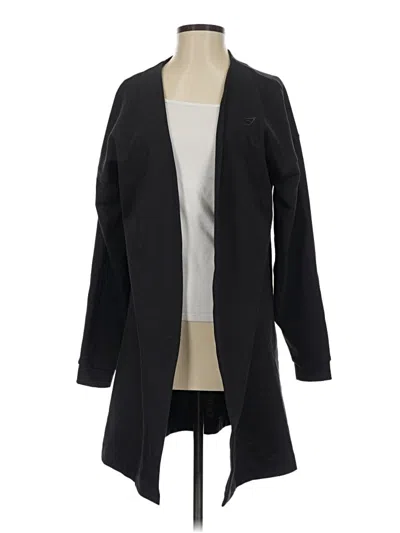 Pre-owned Gymshark Cardigan Sweater In Black