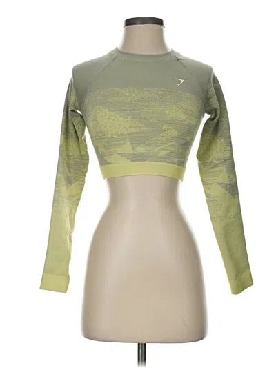 Pre-owned Gymshark Cardigan Sweater In Green