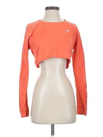 Pre-owned Gymshark Cardigan Sweater In Orange