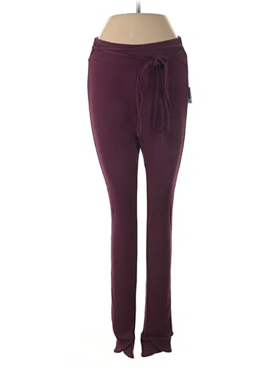 Pre-owned Gymshark Casual Pants In Burgundy