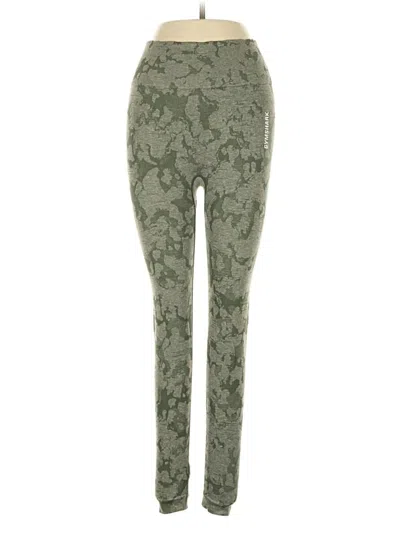 Pre-owned Gymshark Casual Pants In Green