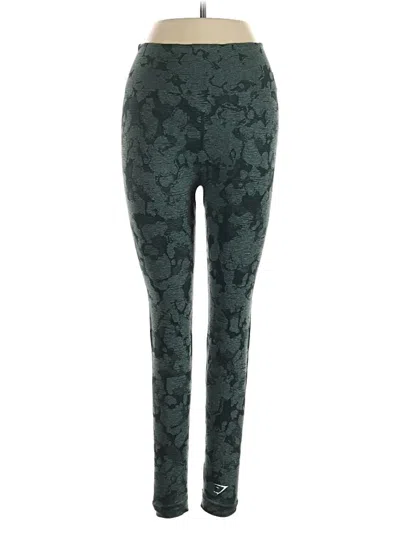 Pre-owned Gymshark Casual Pants In Green