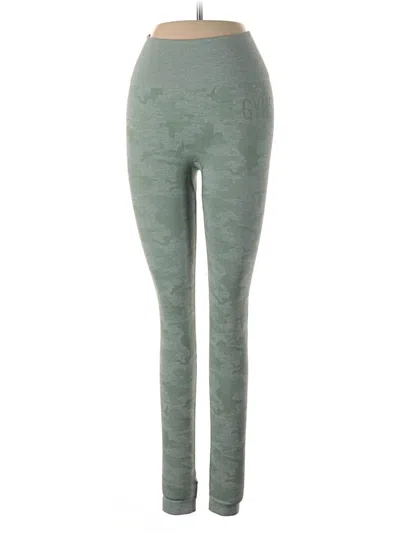 Pre-owned Gymshark Casual Pants In Green