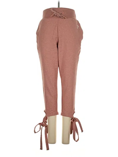Pre-owned Gymshark Casual Pants In Pink
