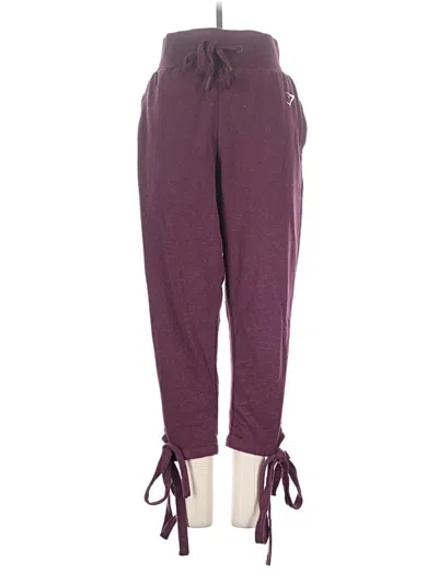 Pre-owned Gymshark Casual Pants In Purple
