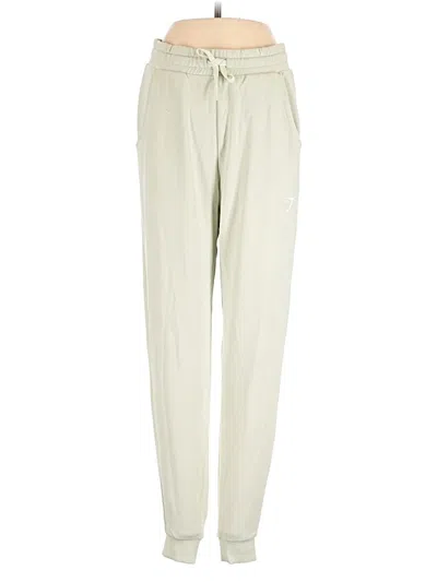 Pre-owned Gymshark Casual Pants In White