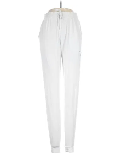 Pre-owned Gymshark Casual Pants In White