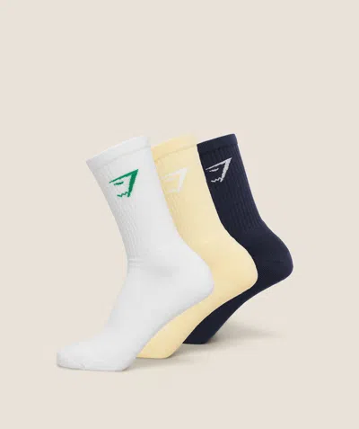 Gymshark Crew Socks 3pk In Multi