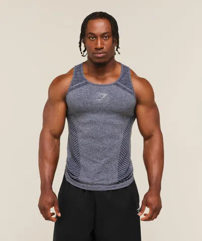 Gymshark Devant Seamless Tank In Blue