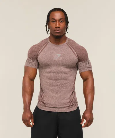Gymshark Devant Seamless T-shirt In Brown