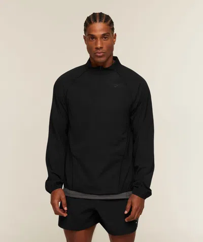 Gymshark Distance 1/4 Zip Jacket In Black