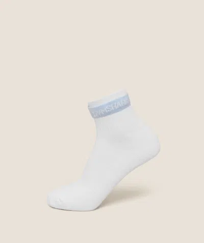 Gymshark Double Cuffed Socks Single In White