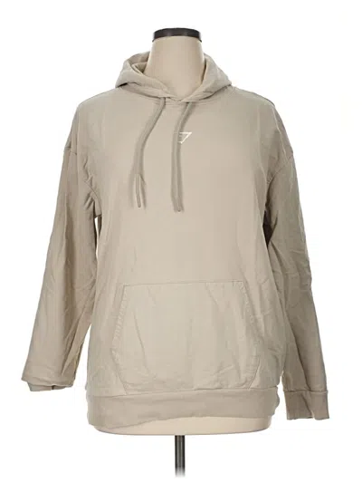 Pre-owned Gymshark Fleece Jacket In Tan