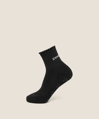 Gymshark Frill Pilates Midi Sock In Black