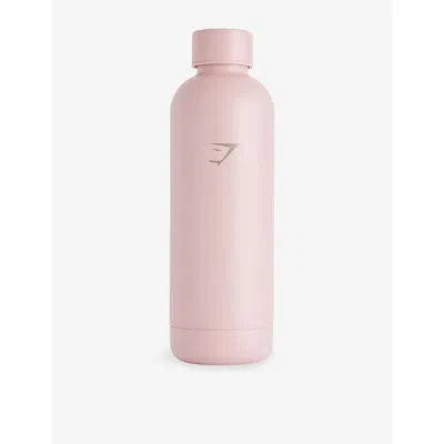 Gymshark Gs Light Pink Branded Stainless Steel Thermal Bottle 500ml