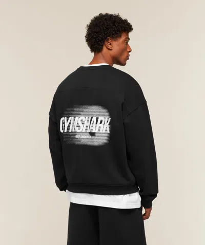 Gymshark Hybrid Sweatshirt In Black
