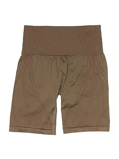 Pre-owned Gymshark Khaki Shorts In Brown