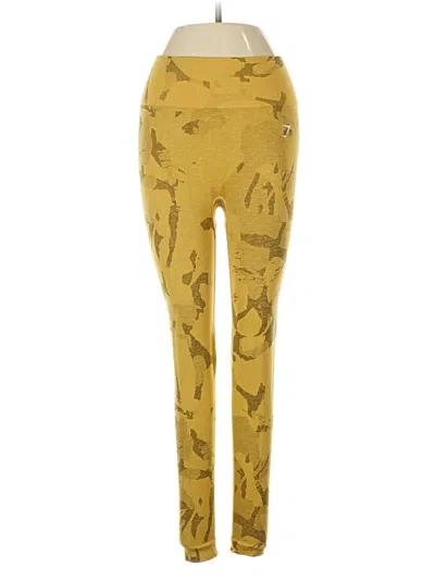 Pre-owned Gymshark Leggings In Yellow