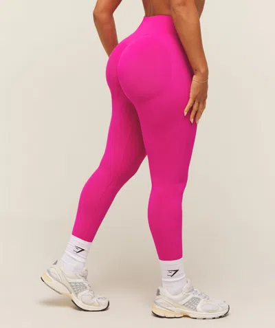 Gymshark Lift Seamless 2.0 Mid-rise Leggings In Pink