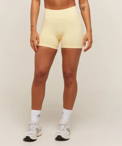 Gymshark Lift Seamless 2.0 Mid-rise Shorts In Yellow