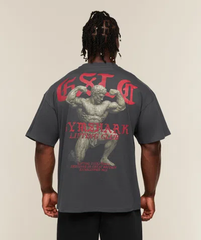 Gymshark Lifting Statue Graphic T-shirt In Gray